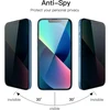 Jetech privatumo apsauginis stiklas visam ekranui, skirtas iphone 13 mini 5,4 colio, apsaugantis nuo šnipinėjimo grūdintas stiklas, kraštas į kraštą, nedaro įtakos dėklui, 2 vnt.