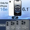 Jetech privatumo apsauginis stiklas visam ekranui, skirtas iphone 16e 6.1 colio 2025, apsaugantis nuo šnipinėjimo grūdintas stiklas, apsauga nuo krašto iki krašto, neturi įtakos dėklui, 2 vnt.