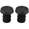 Jindi dviračio vairo galiniai kamščiai, guminiai, 1 pora, elastingi universalūs vairo galiniai kamščiai 22,2 mm vairui (odi Stopper Juodas)