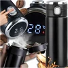 JKR Terminis puodelis termosas su snapeliu kavai arbatai automobiliui 420 ml led