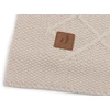 Jollein kūdikio pledas Check Knit, Oatmeal - 75 x 100 cm - 60% medvilnė, 40% akrilas - kūdikio lopšiui - 1.0 tog - Oeko-tex sertifikuotas - megztas raštas
