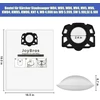 Joybros dulkių siurblio maišeliai, skirti Kärcher wd4 wd5 wd6 p wd5p wd6p premium 2.863-006.0 Kfi 487 Mv4 Mv5 Mv6 dulkių siurbliams, maišeliai, flisiniai maišeliai (10 vnt.)
