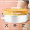 Joyfair kepimo forma, 2 vnt. rinkinys, nerūdijančio plieno torto forma, apvali torto kepimo forma, sveika ir netoksiška, lengvai valoma ir galima plauti indaplovėje - 21 cm
