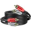 Jsadzkj 1.8 m 2 rca prailginimo laidas 2rca į 2rca stereo audio laidas 2rca vyriškas į 2rca vyriškas audio laidas 2rca adapterio prailginimo laidas, skirtas hdtv stiprintuvui hi-fi sistemai garsiakalbiui