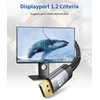 Jsaux Displayport kabelis 3m, 4k@60hz, 2k@165hz, pintas nailonas