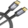 Jsaux Displayport kabelis 3m, 4k@60hz, 2k@165hz, pintas nailonas