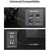 Jsaux mini hdmi į hdmi adapteris, mini hdmi male į hdmi female adapterio kabelis su 4k 60hz hdr 3d 18gbps, suderinamas su dslr, vaizdo kamera, nešiojamuoju kompiuteriu, planšetiniu kompiuteriu, hdtv, projektoriumi, juodas