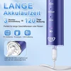 Jtf Elektrinis dantų šepetėlis, soninis dantų šepetėlis su 8 šepetėlių galvutėmis, 5 režimai ir išmanioji atmintis, 2 minučių laikmatis, Ipx7 atsparus vandeniui, įkraunamas, greitas įkrovimas 3h, suaugusiems (mėlynas)