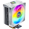 Jungle Leopard K400 spalvingas Led cpu aušintuvas, 4 šilumos vamzdeliai, 4 kontaktų Pwm 800-1800rpm tylus ventiliatorius, skirtas Intel Lga 2011/115x/1200/1366/1700/2066 (baltas)