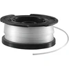 Juodas+decker Bcsta536b akumuliatorinis žoliapjovė (36 V, pjovimo plotis 33 cm), oranžinė/juoda ir visiškai automatinė vieno siūlo ritė (žoliapjovei, 10 m ilgio, 1,5 mm linijos skersmuo) A6481