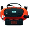 Juodas+decker Bdcinf18n-qs 11.0 Bar kompresorius/oro pompa (galimas maitinimo šaltinis: 12v/230v jungtis arba 18v akumuliatorius, 160psi padangoms, kamuoliams, vežimėliams, su 2 veikimo režimais ir siurbimo režimu