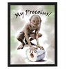 Juokingas plakatas į tualetą vonios kambarį wc gollum my precious a4 su rėmu