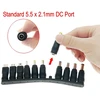 Jzk Universalus 5.5x2.1mm Dc Usb kabelis su 11 skirtingų Dc maitinimo adapterių priedais, Dc į Usb adapteris, Dc kištukų rinkinys, suderinamas su nešiojamuoju kompiuteriu, įkrovikliu, maršrutizatoriumi, Led įrenginiais