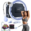 K-mart Smart Ring Weighted Hula Hoop, nuimamas hula lankas su 360 laipsnių automatiškai besisukančiu kamuoliuku, gimnastika, suaugusiųjų fitnesas svorio metimui