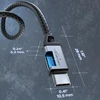 Kabeldirekt Usb C kabelis, greitas įkrovimas, nesulaužomos metalinės jungtys + nailono pynimas, Usb 2.0 - 2m (įkrauna 60w telefonus/nešiojamus kompiuterius - itin tvirtas - veikia kaip įkrovimo / duomenų kabelis, juodas)