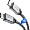 Kabeldirekt Usb C kabelis, greitas įkrovimas, nesulaužomos metalinės jungtys + nailono pynimas, Usb 2.0 - 2m (įkrauna 60w telefonus/nešiojamus kompiuterius - itin tvirtas - veikia kaip įkrovimo / duomenų kabelis, juodas)