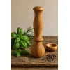 Kaimiškas alyvmedžio grūstuvas su ergonomiška rankena, 14 cm