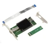 Kalea-informatique M2 1 prievado tinklo plokštė Sfp+ 10g 10 gigabitų ethernet fiber, skirta M.2 prievado tipui Pcie, M key arba B+m su intel Jl82599en lustu