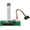 Kalea-informatique Riser Pcie x8 į M2 E A Key adapteris su 15 cm arba 25 cm ekranuotu plokščiu kabeliu 8x Pci Express kortelės montavimui į M.2 Ea Key prievadą