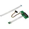 Kalea-informatique Riser Pcie x8 į M2 E A Key adapteris su 15 cm arba 25 cm ekranuotu plokščiu kabeliu 8x Pci Express kortelės montavimui į M.2 Ea Key prievadą