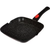 Kamberg 0008028 – keptuvė-grilis 24 cm – nuimama rankena – lietas aliuminis – akmens efekto danga – tinka visoms viryklėms, įskaitant indukcines – be Pfoa, aliuminis, pilka, 24 cm