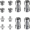Kameros sriegio adapteris, 1/4 colio sraigtinis adapteris, 3/8 colio sraigtas, 12 vnt. trikojo sriegio adapterių rinkinys, kameros sraigtų adapteris, skirtas kameros trikojui, vienkojui, rutulinei galvutei, šviesos stovui