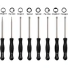 Karbiuratoriaus reguliavimo įrankių rinkinys Pac Man/small Head Pac Man/single D/small Head Single D/double D/hexagon Hex Socket / 21-teeth / 7-teeth Splined Screwdriver, skirtas 2 taktų mažiems varikliams (8 vnt.)
