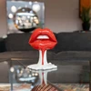 Kare Design dekoratyvinis objektas Hot Lip, balta/raudona, namų aksesuaras, lūpos, burna, 26 x 21 x 14 cm (a x P x G)