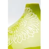 Kare Didelė vaza „bloom Design“, žalia, dekoratyvinė vaza, vaza gėlėms, porcelianas, rankų darbo, unikali, 21 cm (a)