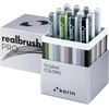 Karin Realbrush Pro pilki atspalviai - 12 teptukų rinkinys išskirtiniame ir apsauginiame dėkle
