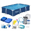 Karkasinis sodo baseinas su siurbliu 300 x 201 x 66 cm mega rinkinys 16in1 Bestway