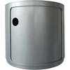 Kartell Componibili 4955si modulinis apvalus nepermatomas blokas, skersmuo 42 x 38.5 cm, Abs sidabro spalvos