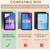 Katumo dėklas, skirtas Lenovo Tab M10 3rd Gen 10.1 colio 2022 Tb328, atsparus smūgiams, tvirtas, nešiojamas su 360° besisukančiu stovu ir dirželiu per petį, skirtas Lenovo M10 (3rd Generation) 25.7 cm 10.1 colio