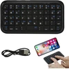 Keautfair mini belaidė įkraunama bluetooth klaviatūra, nešiojama, tyli, maža, kompaktiška, skirta windows/ios/android/pc/laptop/smartphone/tablet (juoda)