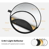 K&f Concept 5-in-1 atšvaito fotografijos rinkinys, sulankstomas atšvaitas su laikymo krepšiu (80 cm), permatomas, sidabrinis, auksinis, baltas ir juodas, apvalūs atšvaitai fotografijai, apšvietimas lauke