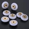 Kf-wheels 8 vnt. vonios kambario dušo durų ratukai / bėgeliai, 18 mm skersmens ratukų atsarginės dalys dušo kabinų bėgeliams