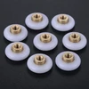 Kf-wheels 8 vnt. vonios kambario dušo durų ratukai / bėgeliai, 18 mm skersmens ratukų atsarginės dalys dušo kabinų bėgeliams