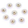 Kf-wheels 8 vnt. vonios kambario dušo durų ratukai / bėgeliai, 18 mm skersmens ratukų atsarginės dalys dušo kabinų bėgeliams