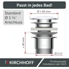Kirchhoff Design Waste – Alva 1 1/4 colio x 65 mm, 98807330