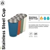 Klean Kanteen Partake 1010588 puodeliai, nerūdijantis plienas, vienos sienelės, įvairių spalvų, 473 ml, 4 vnt. rinkinys