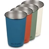 Klean Kanteen Partake 1010588 puodeliai, nerūdijantis plienas, vienos sienelės, įvairių spalvų, 473 ml, 4 vnt. rinkinys