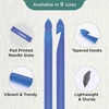Knit Pro 7 mm dvigubas tradicinis tunisietiškas nėrimo vąšelis, įvairių spalvų