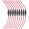 Kolacen automobilinis įsukamas saugiklio laikiklis 5x20mm agc su 18 awg laidu (10 vnt.)