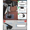 Kolasels magnetinis telefono laikiklis automobilio veidrodėliui, [20x magnetas] telefono laikiklis automobilio galinio vaizdo veidrodėliui, skirtas magsafe, telefono laikiklis galinio vaizdo veidrodėliui, skirtas iphone 15/14/13 pro max, galaxy series, 4-