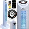 Koloninis ventiliatorius tylus galingas pastatomas lcd + nuotolinio valdymo pultas aromaterapija