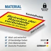Komma Security statybvietės ženklas įeiti į statybvietę draudžiama – tėvai atsako už savo vaikus, statybvietės tvoros draudimo ženklas įspėjamasis pranešimas – neteisėtas įėjimas draudžiamas