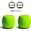 Kompiuterio kolonėlės Boompods Zero Mini Bluetooth garsiakalbis - nešiojamas lauko garsiakalbis, Ipx6 apsauga nuo vandens ir 5 valandų baterijos veikimo laikas, belaidė mini muzikos dėžutė su mikrofonu ir asmenukių funkcija kelionėms, žalia citrina