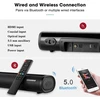 Kompiuterio kolonėlės Mini Soundbar 60w, Bluetooth 5.0, Optinis/aux/rca, Namų kino garso sistema
