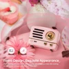 Kompiuterio kolonėlės Muzen radijas su bluetooth, mažas radijas, otr metalinis bluetooth garsiakalbis, mažas radijas su baterija, vidaus vintage dekoracija, retro, hi-fi stereo bluetooth garsiakalbis, dovanos moterims/šeimai