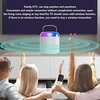 Kompiuterio kolonėlės Nešiojamas karaoke rinkinys, rgb bluetooth garsiakalbis su 2 belaidžiais mikrofonais vaikams ir suaugusiems, palaiko 512g atmintį, rankinis mikrofonas šeimos šventėms